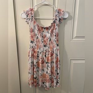 Garage floral off the shoulder romper